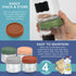 HEFTMAN JARS WITH LIDS 300ML 4 PACK