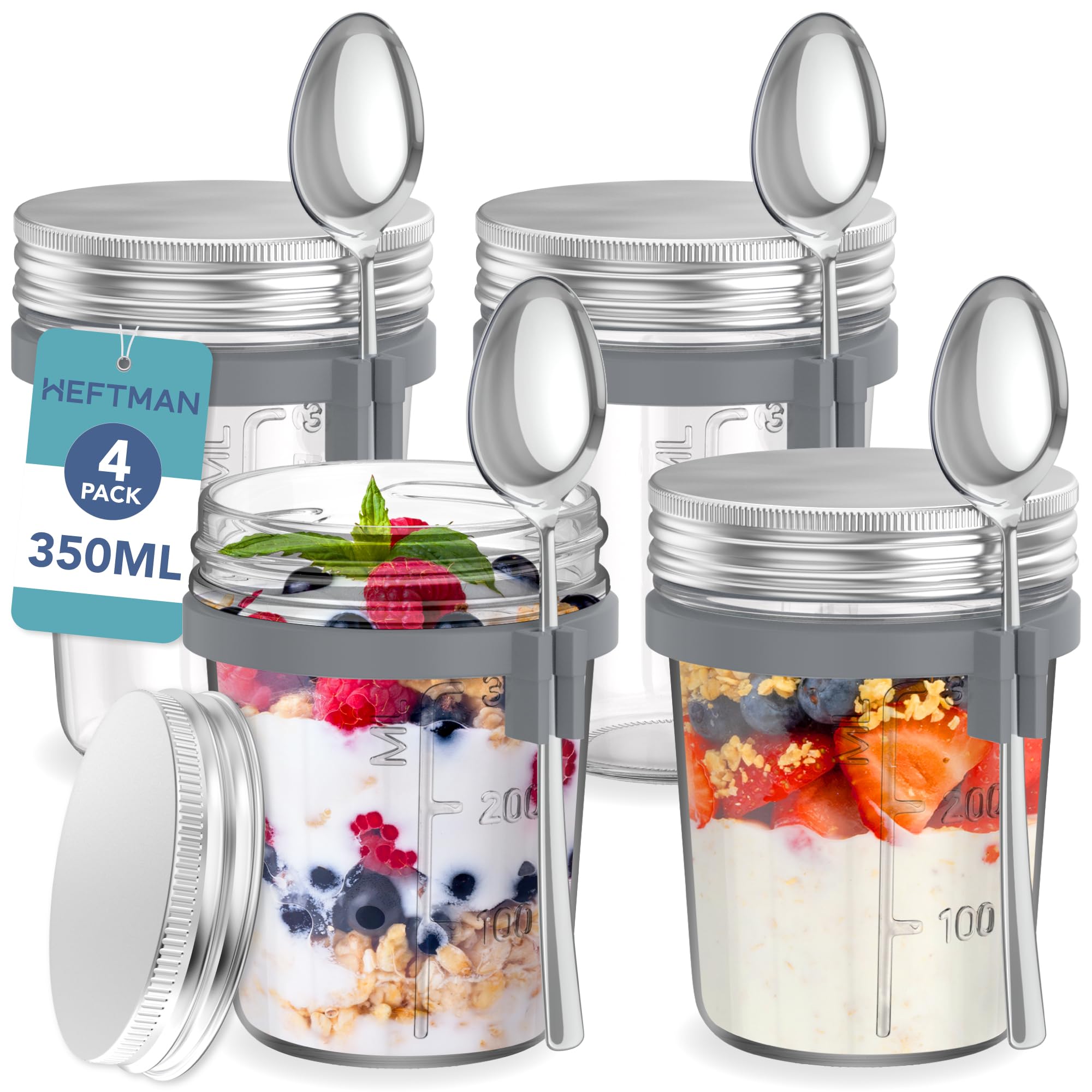 HEFTMAN BREAKFAST JARS (350ML) - 4 PACK
