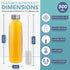 HEFTMAN CLEAR GLASS BOTTLES 500ML - 3 PACK