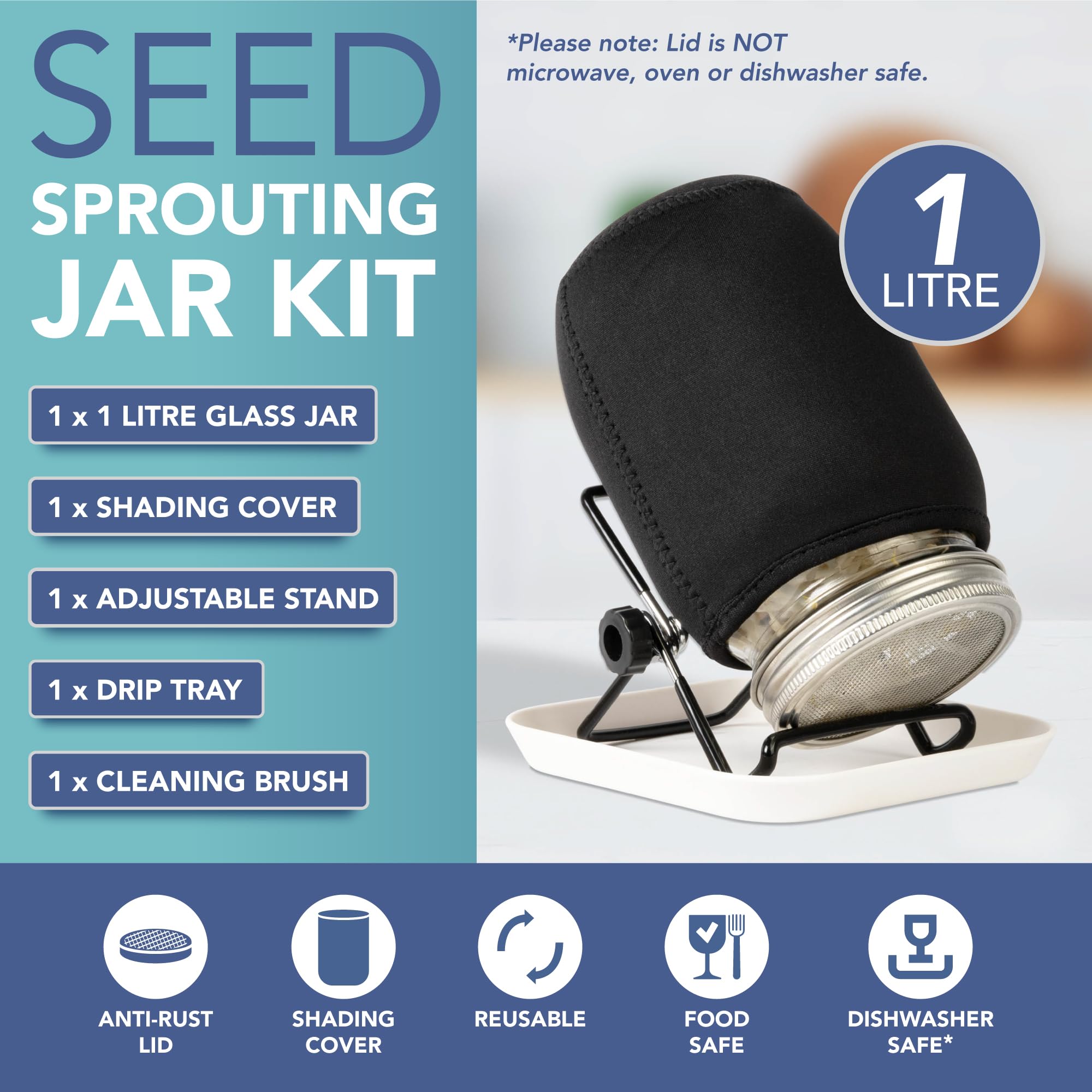 HEFTMAN SEED SPROUTING JAR KIT