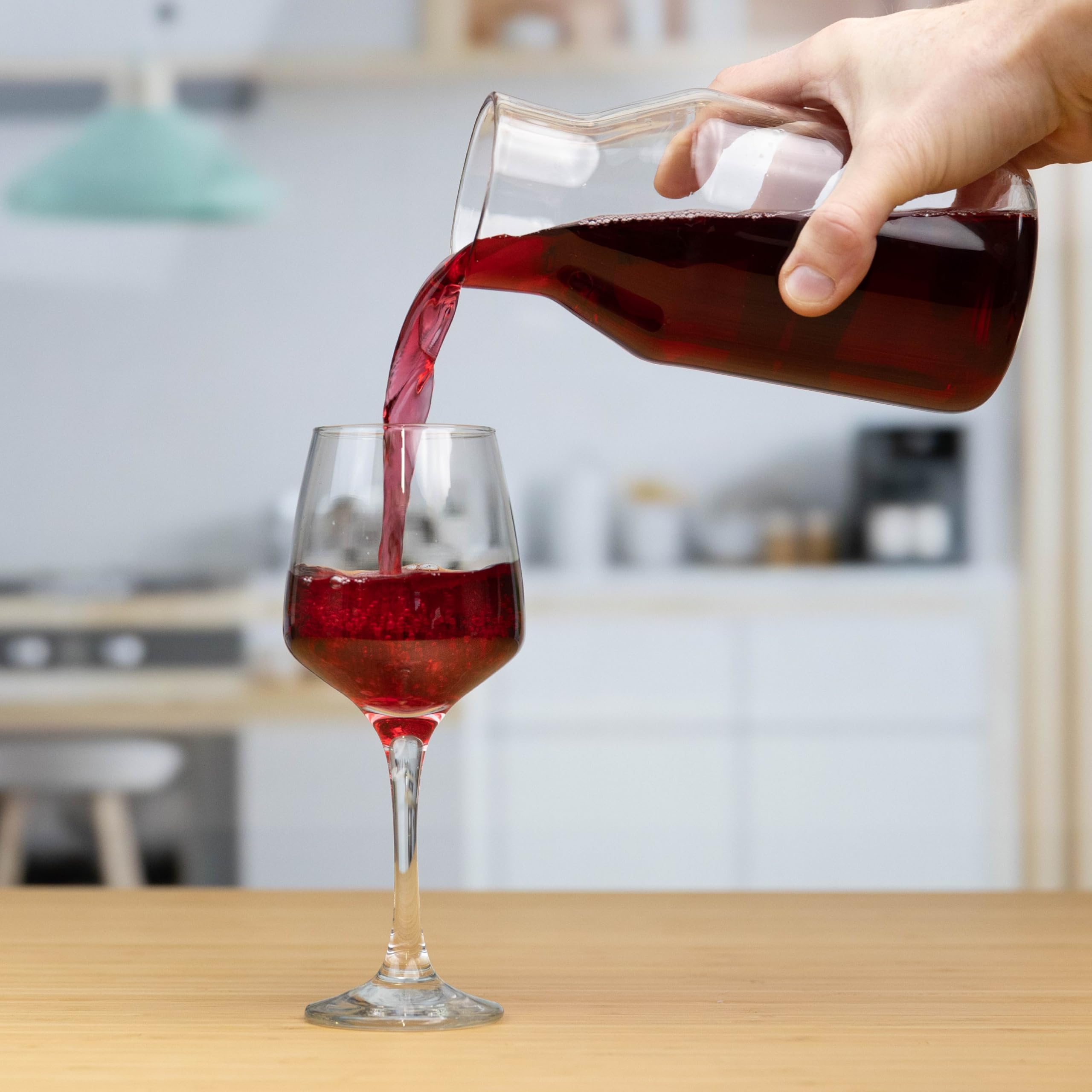 HEFTMAN CARAFE GLASS BOTTLES 500ML - 2 PACK