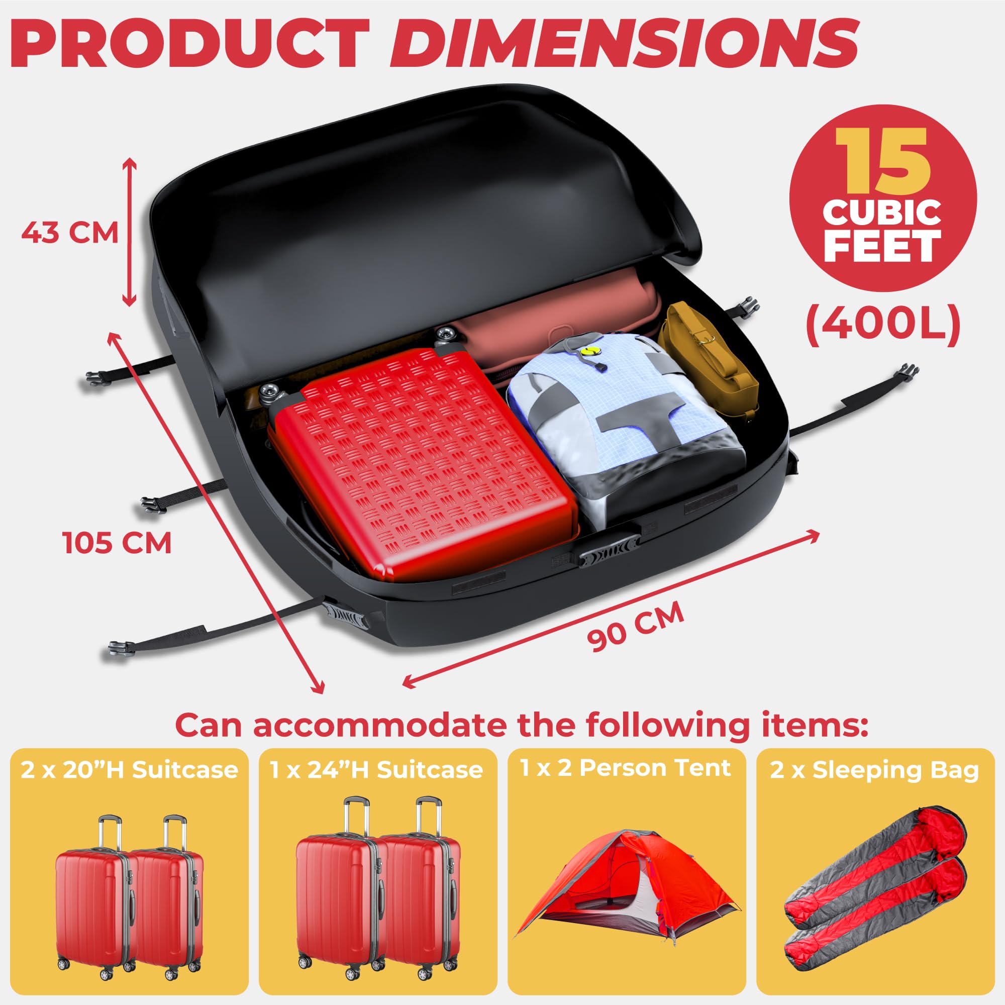 GADLANE CARGO CARRIER BAG - 15 CUBIC FEET
