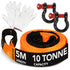 GADLANE TOW ROPE 5M X 5CM,10 TON - ORANGE