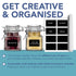 HEFTMAN 12 MINI CLIP TOP SPICE JARS 100ML