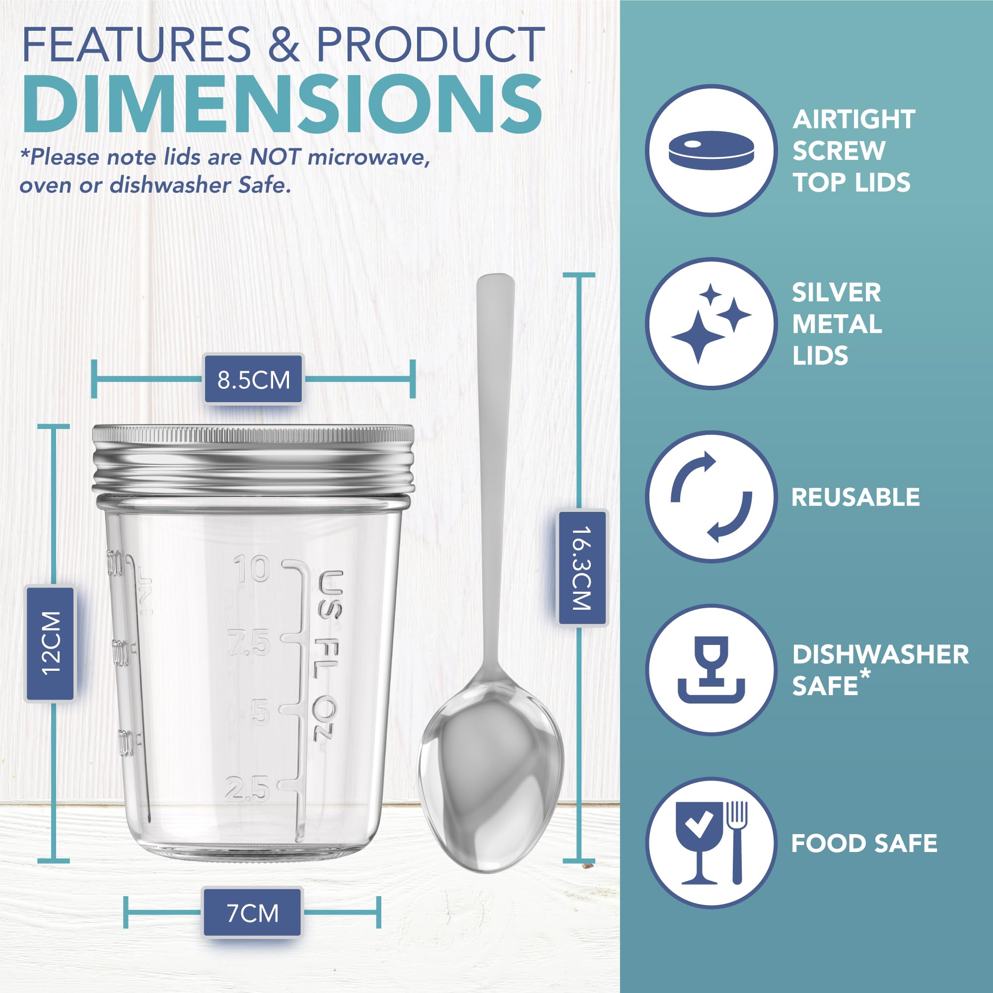 HEFTMAN BREAKFAST JARS (350ML) - 2 PACK