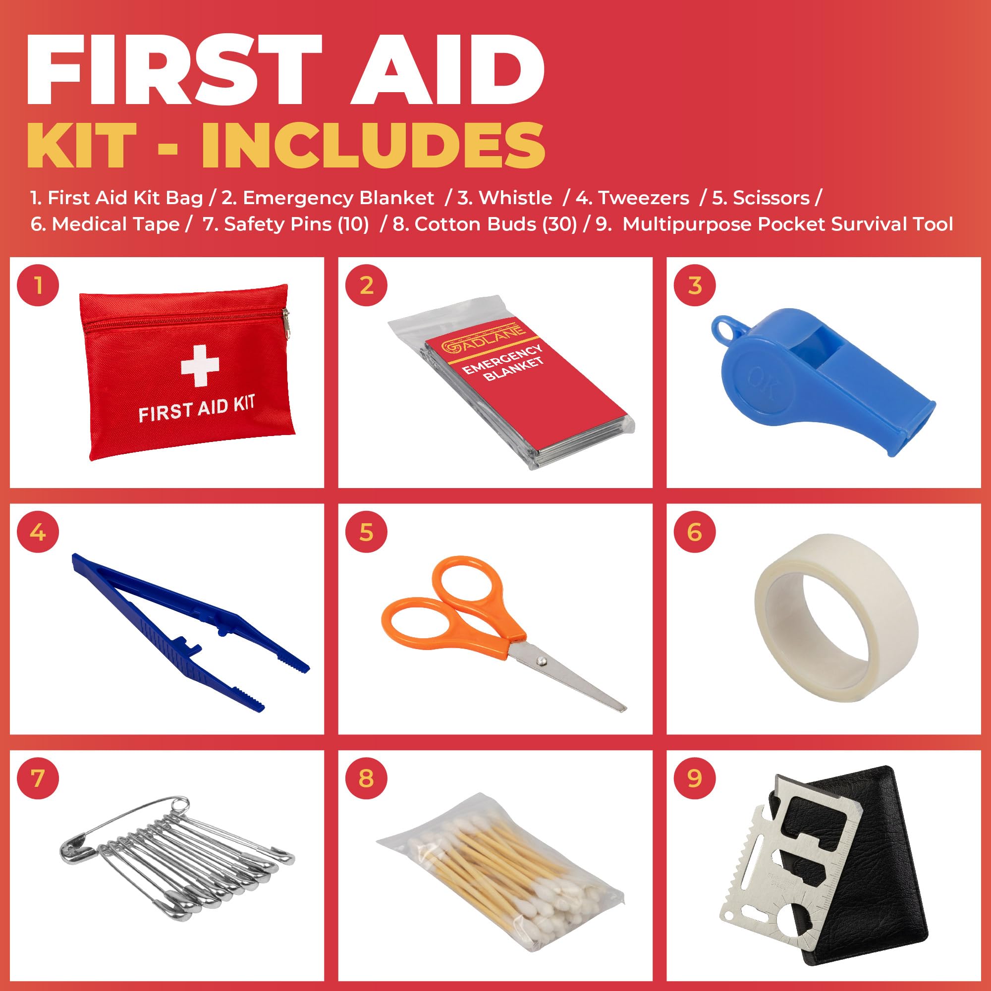 GADLANE ROADSIDE EMERGENCY KIT - LARGE