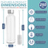 HEFTMAN CLEAR GLASS BOTTLES 250ML - 6 PACK