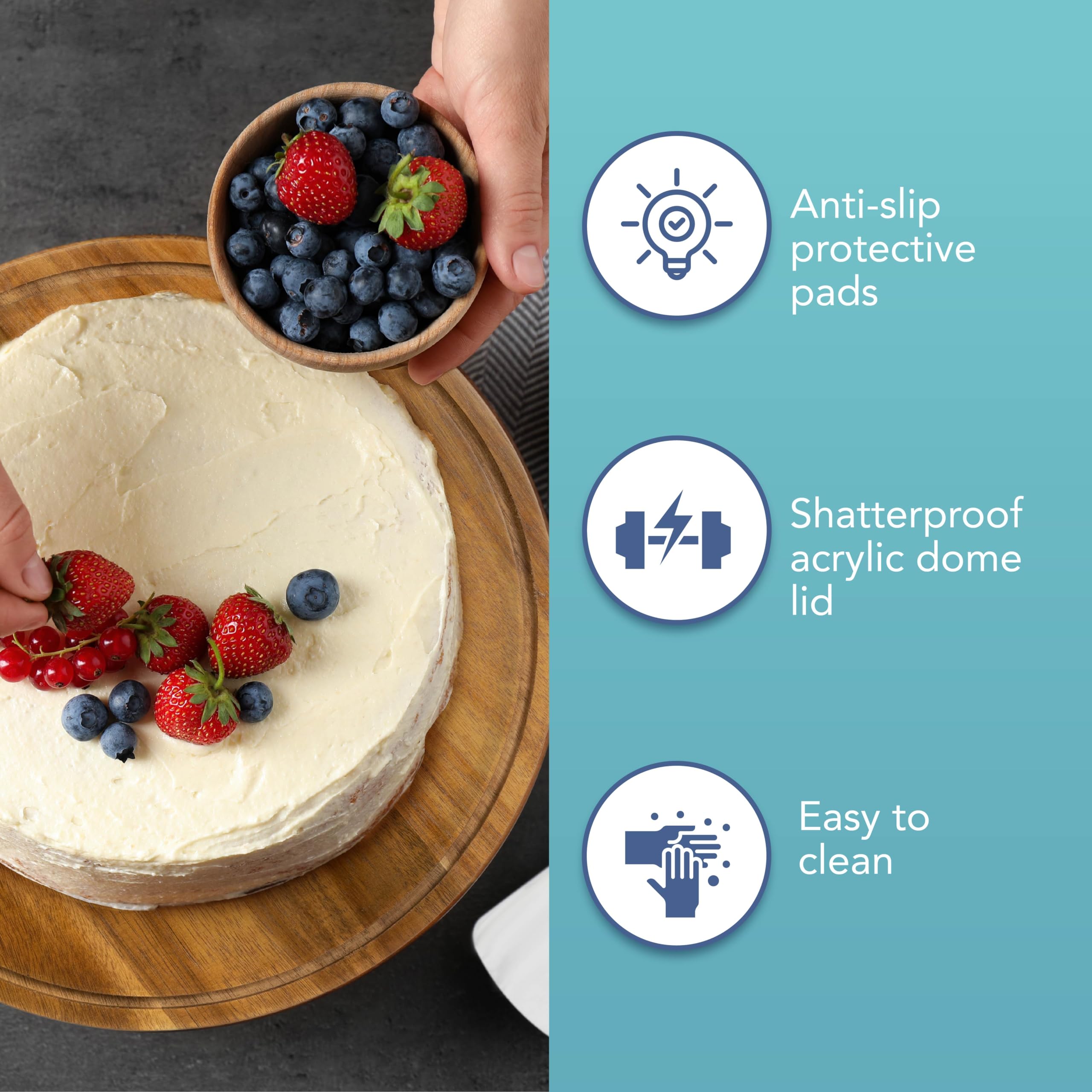 HEFTMAN CAKE PLATE WITH DOME LID