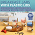 HEFTMAN BREAKFAST JARS (350ML / 12OZ) (MULTICOLORED) - 4 PACK