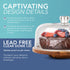 HEFTMAN CAKE STAND ROTATABLE WITH DOME LID