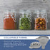 HEFTMAN 12 MINI CLIP TOP SPICE JARS 100ML