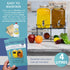 HEFTMAN 2 X 4L GLASS DRINK DISPENSER WITH STAND