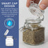 HEFTMAN 12 MINI CLIP TOP SPICE JARS 100ML