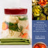 HEFTMAN FERMENTATION JAR 1 LITRE RED - (2 PACK)