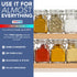 HEFTMAN 12 MINI CLIP TOP SPICE JARS 100ML