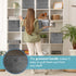 HEFTMAN COLLAPSIBLE STORAGE BOXES - 6 PACK - (26 X 26 X 28CM) - GREY