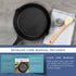 HEFTMAN CAST IRON SKILLETS - SET OF 3