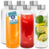 HEFTMAN CLEAR GLASS BOTTLES 500ML - 6 PACK