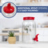 HEFTMAN PLASTIC DRINKS DISPENSER 3L ROSE RED - 2 PACK