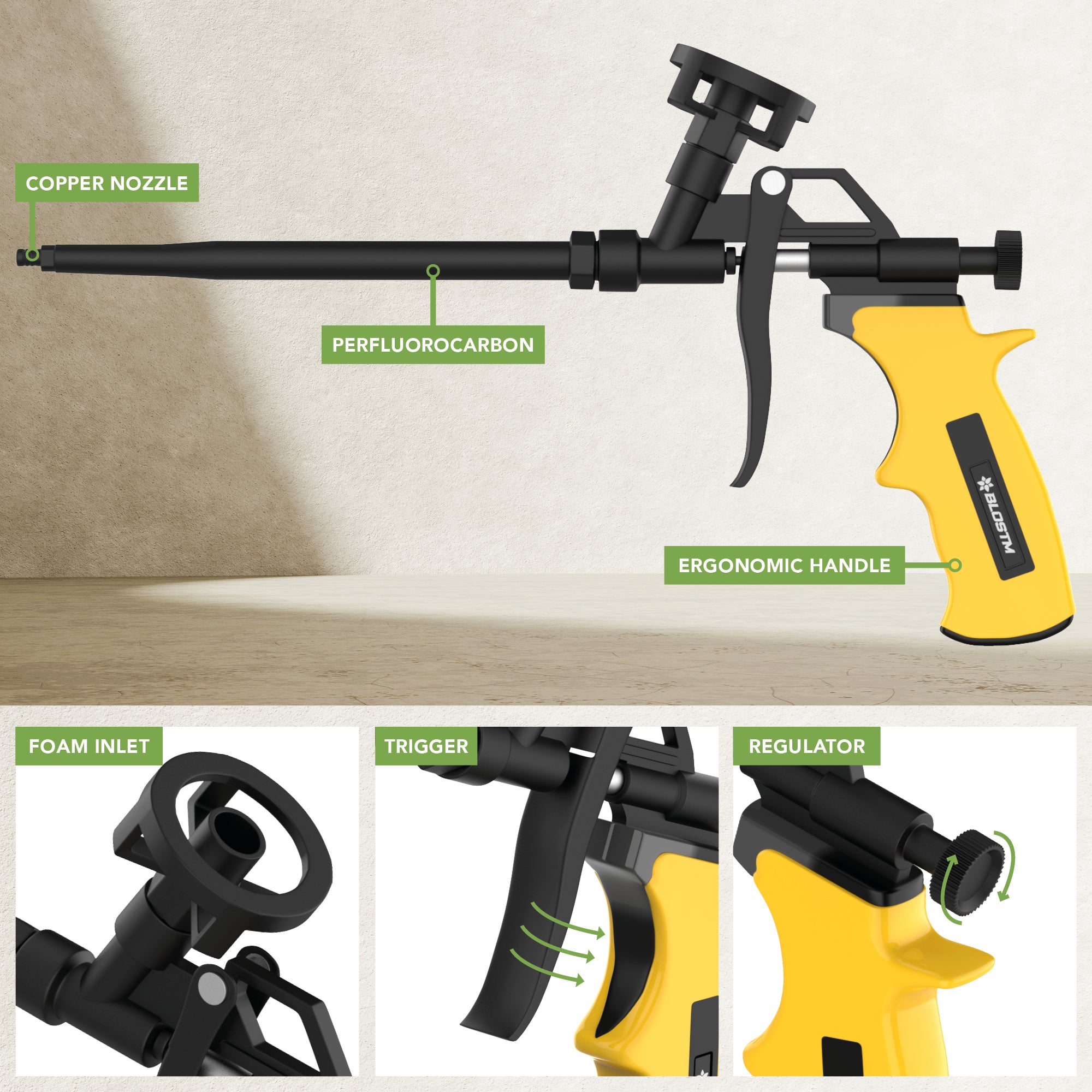BLOSTM FOAM GUN