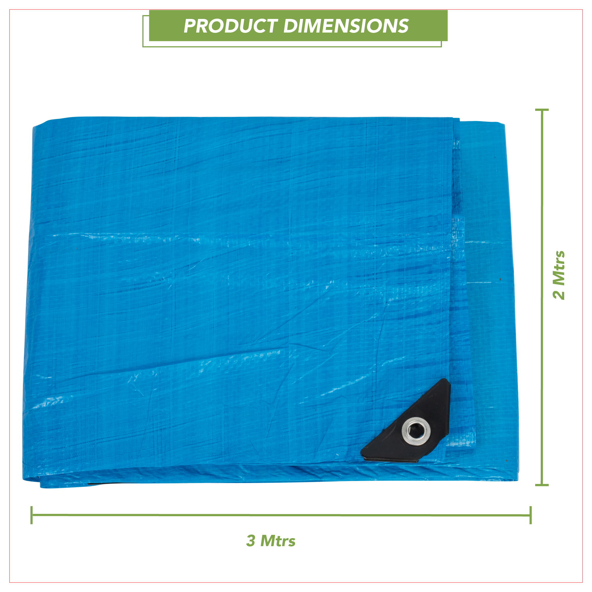 BLOSTM TARPAULIN 2 X 3M - 90GSM - PACK OF 2