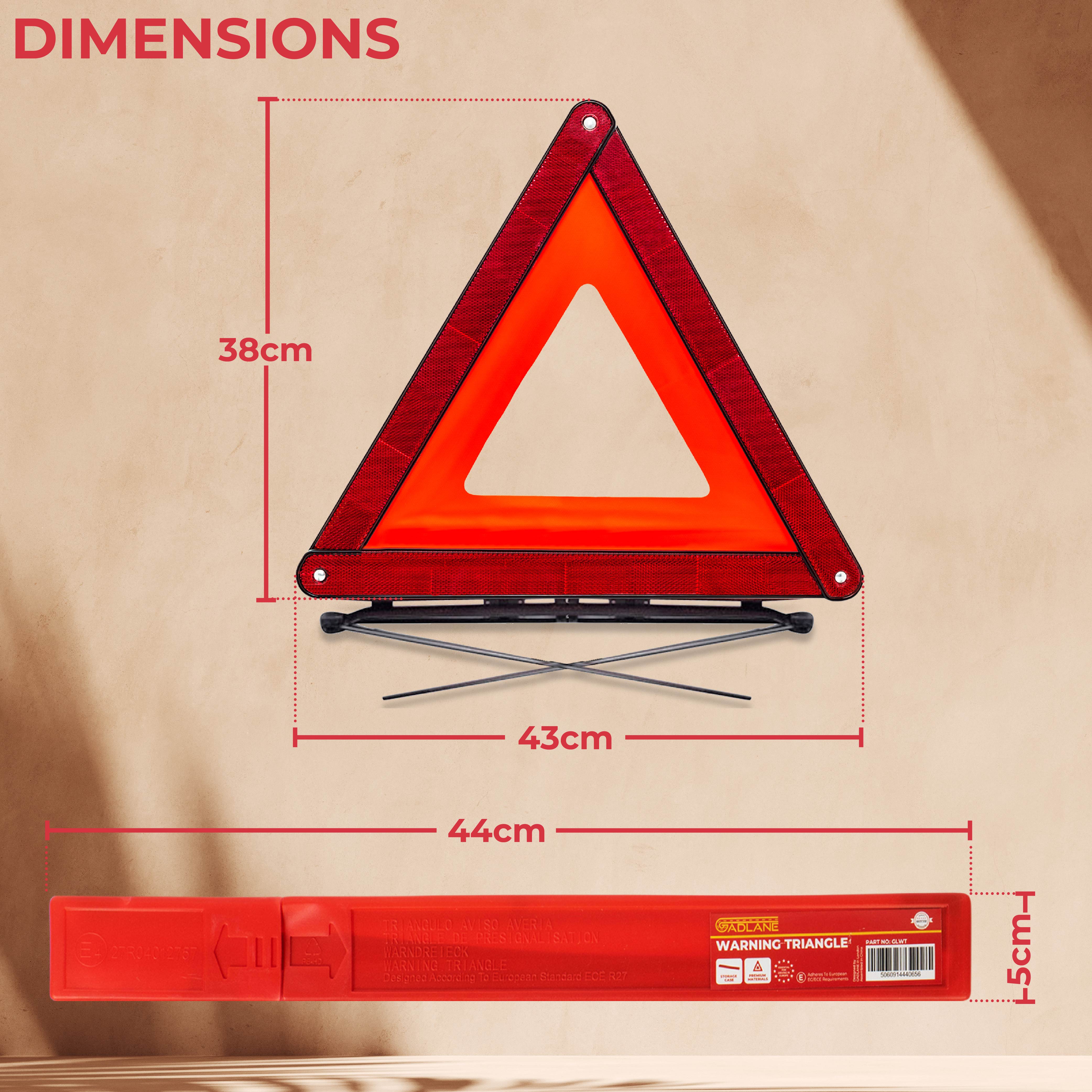 GADLANE WARNING TRIANGLES (PACK OF 2)