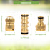 BLOSTM BRASS GARDEN HOSE CONNECTORS 6 PACK