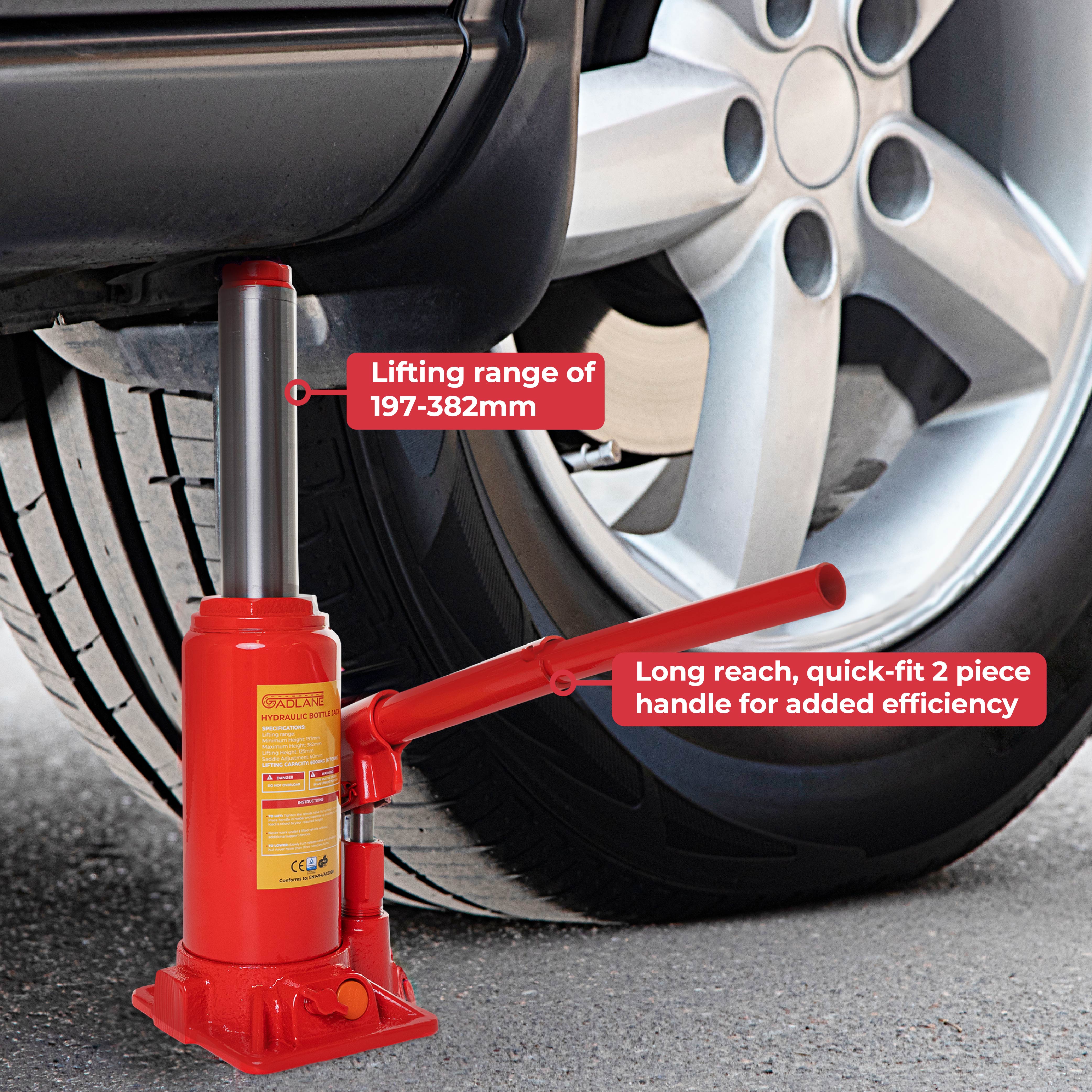 GADLANE HYDRAULIC BOTTLE JACK - 6 TONNE
