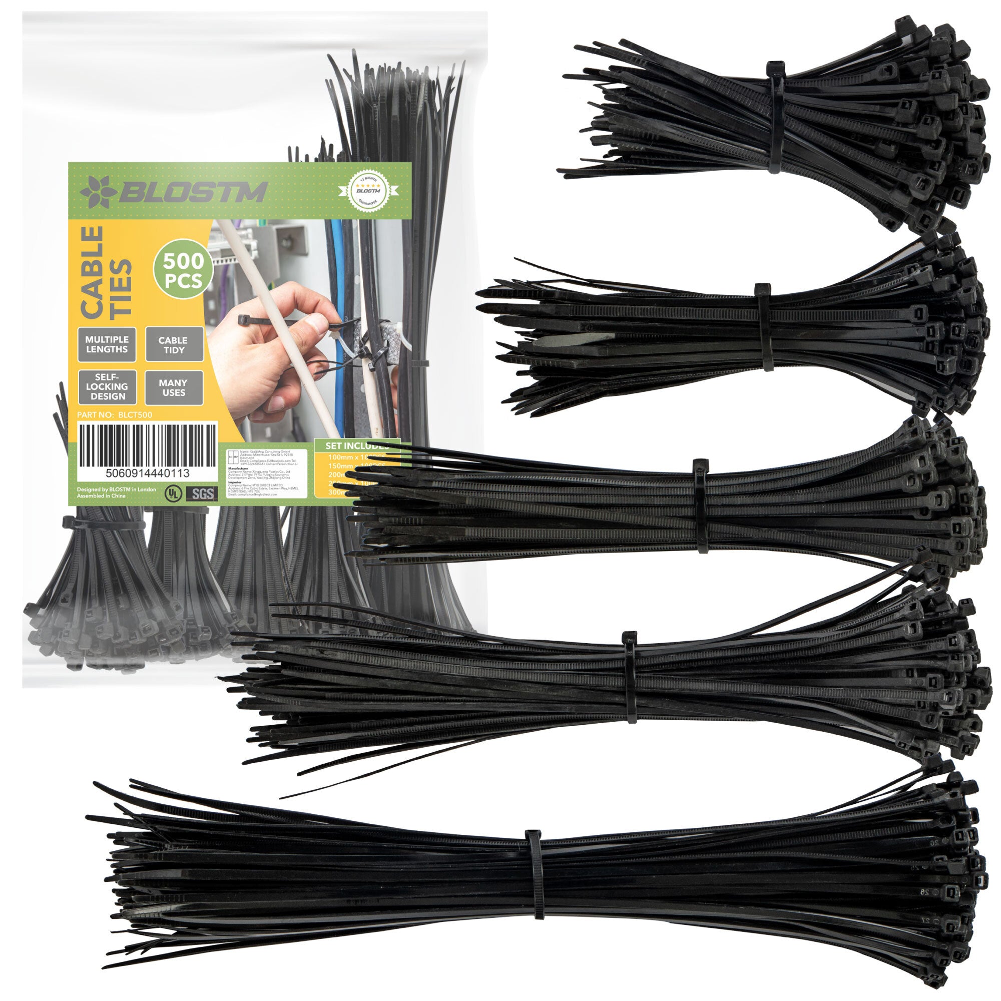 BLOSTM CABLE TIES - 500 PIECES