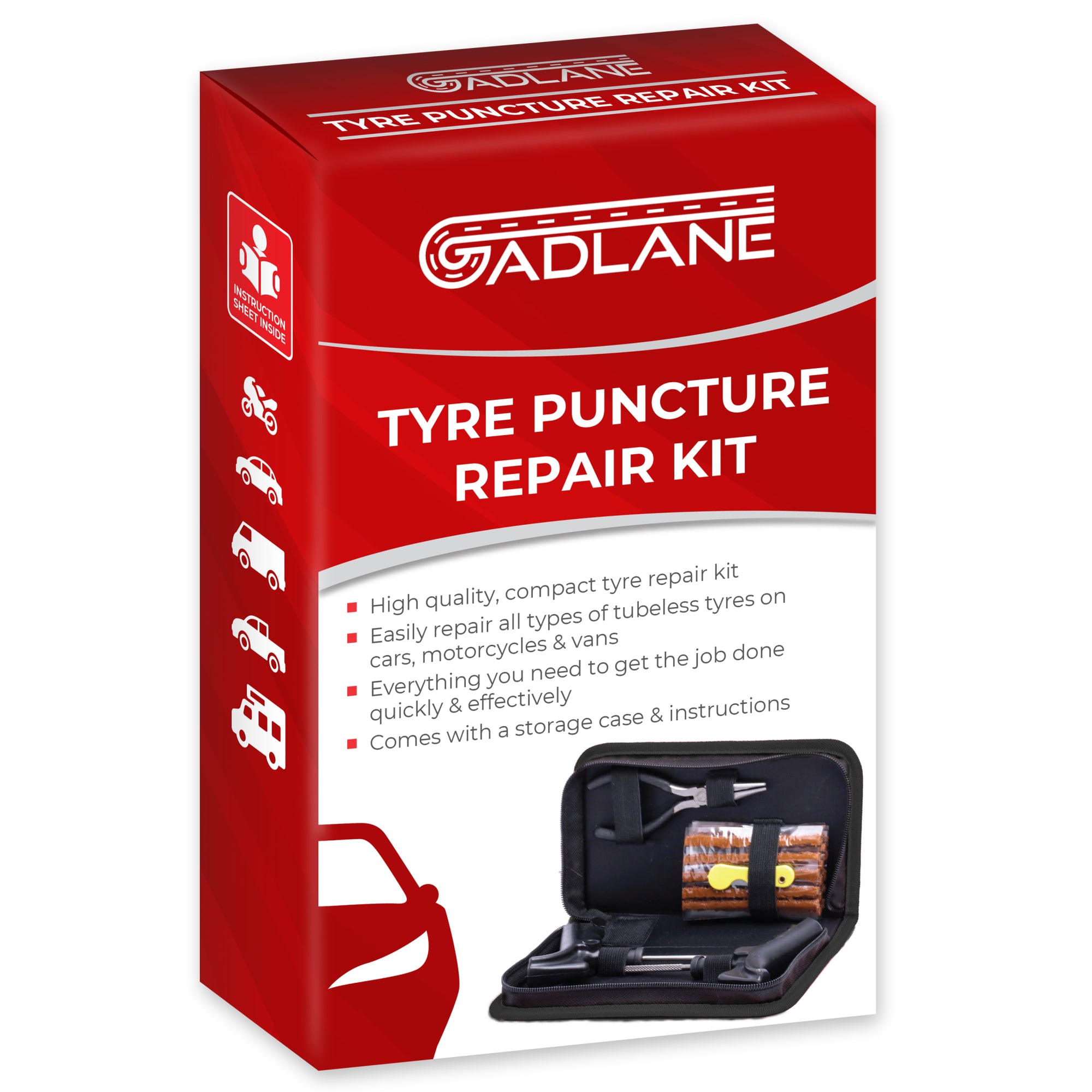 GADLANE TYRE PUNCTURE REPAIR KIT