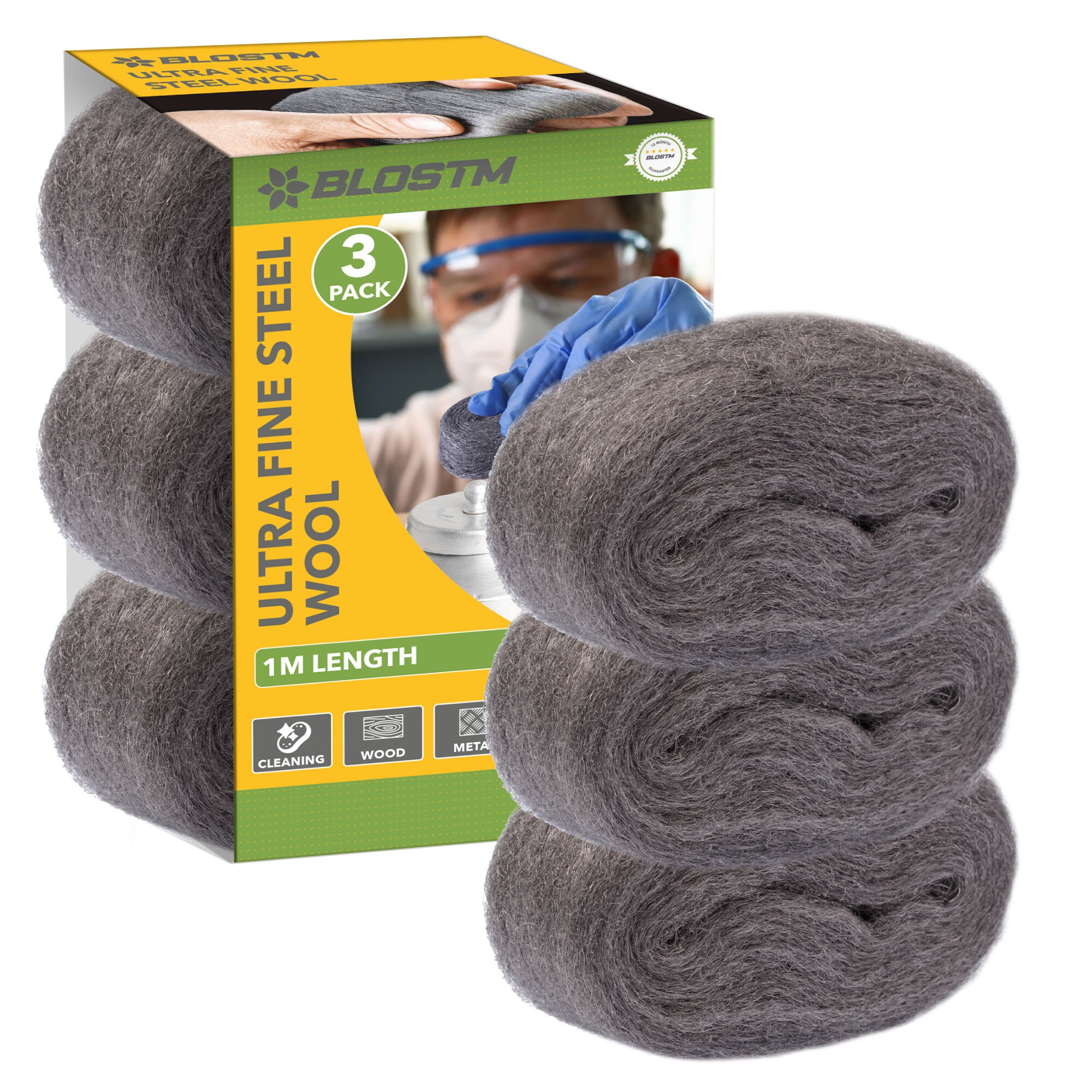 BLOSTM ULTRA FINE STEEL WOOL