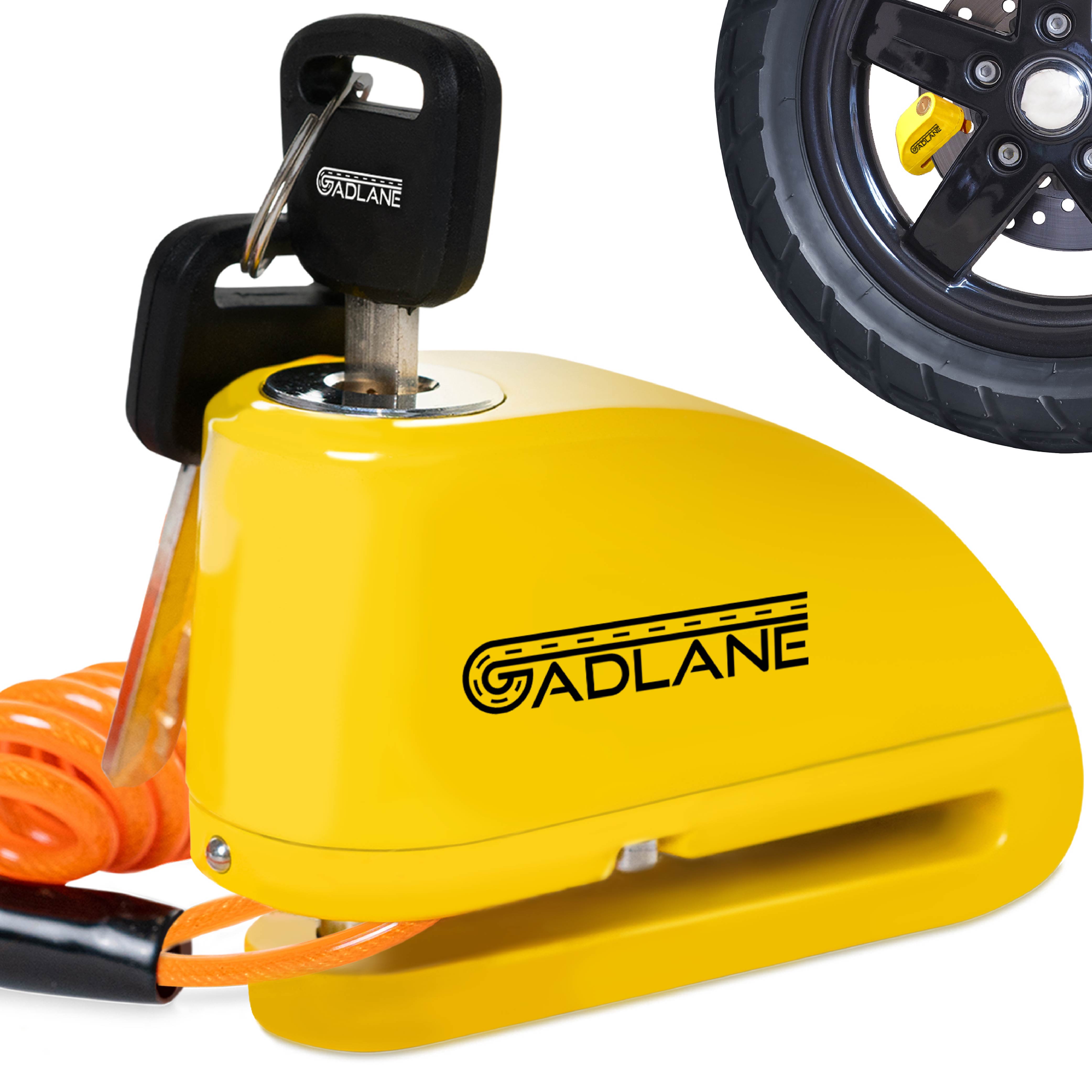 GADLANE MOTORBIKE ALARM DISC LOCK