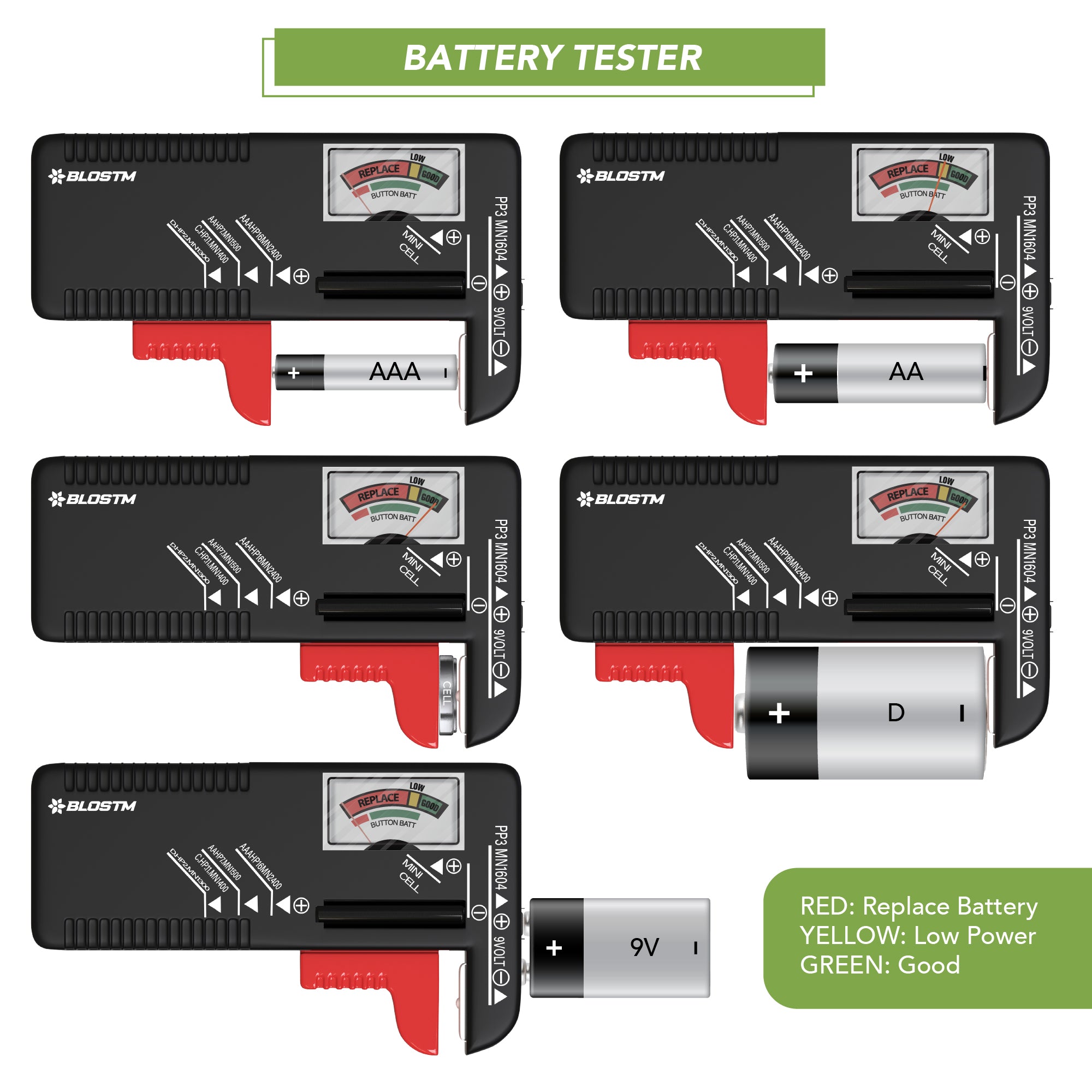 BLOSTM BATTERY ORGANIZER STORAGE