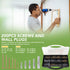 BLOSTM SCREWS AND WALL PLUGS - 200 PIECE