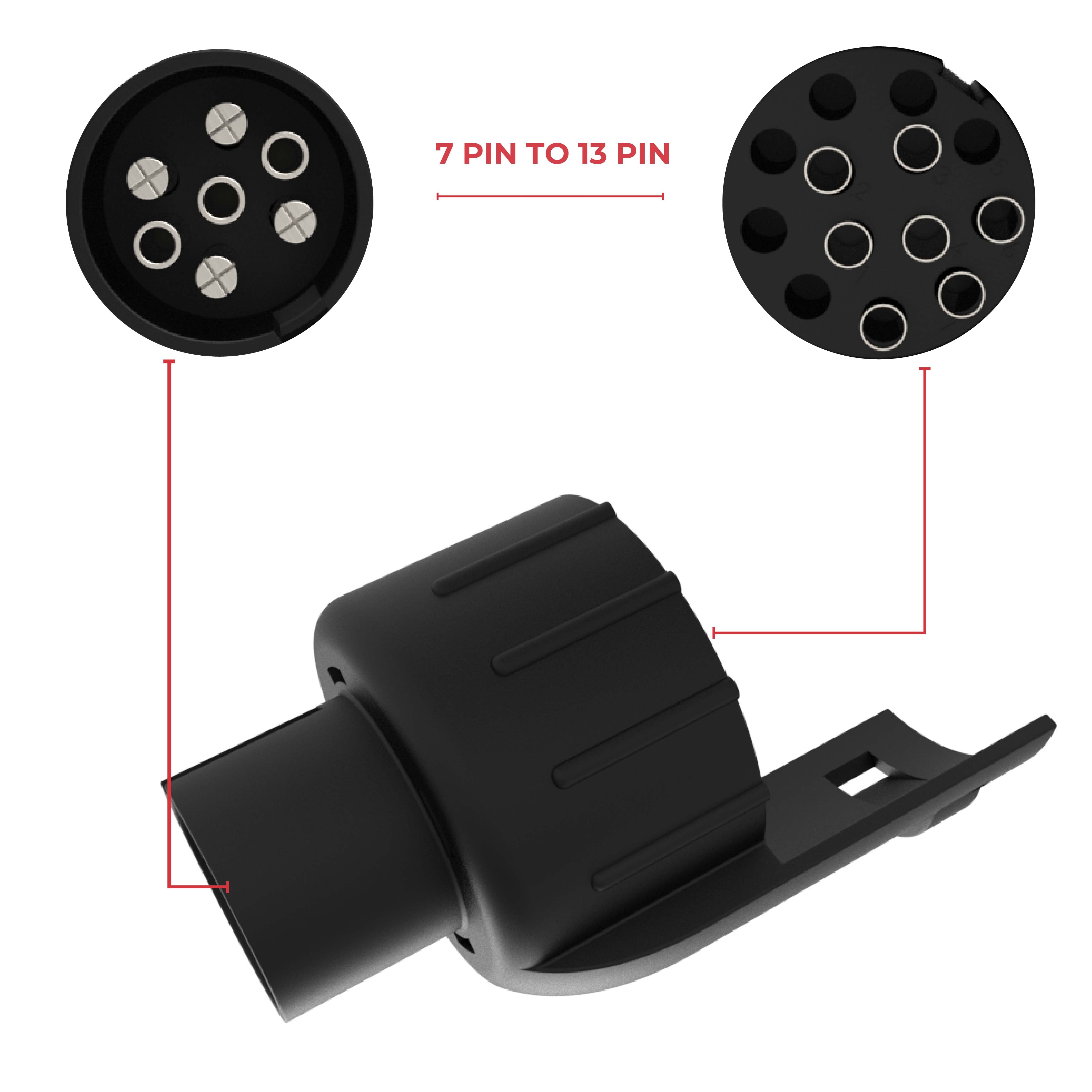 GADLANE 7 PIN TO 13 PIN PLUG SOCKET ADAPTER