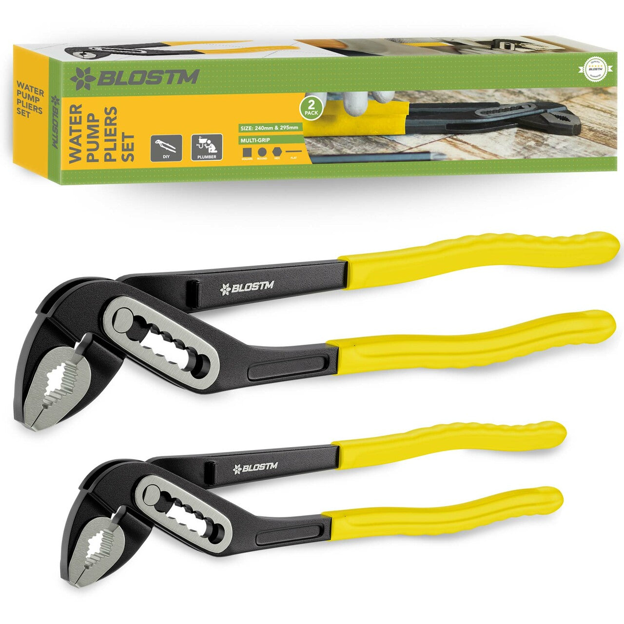 BLOSTM WATER PUMP PLIERS 2 PACK