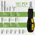 BLOSTM SCREW DRIVER RATCHET SET 101 PIECE