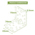 BLOSTM ANGLE CONNECTOR PACK OF 12