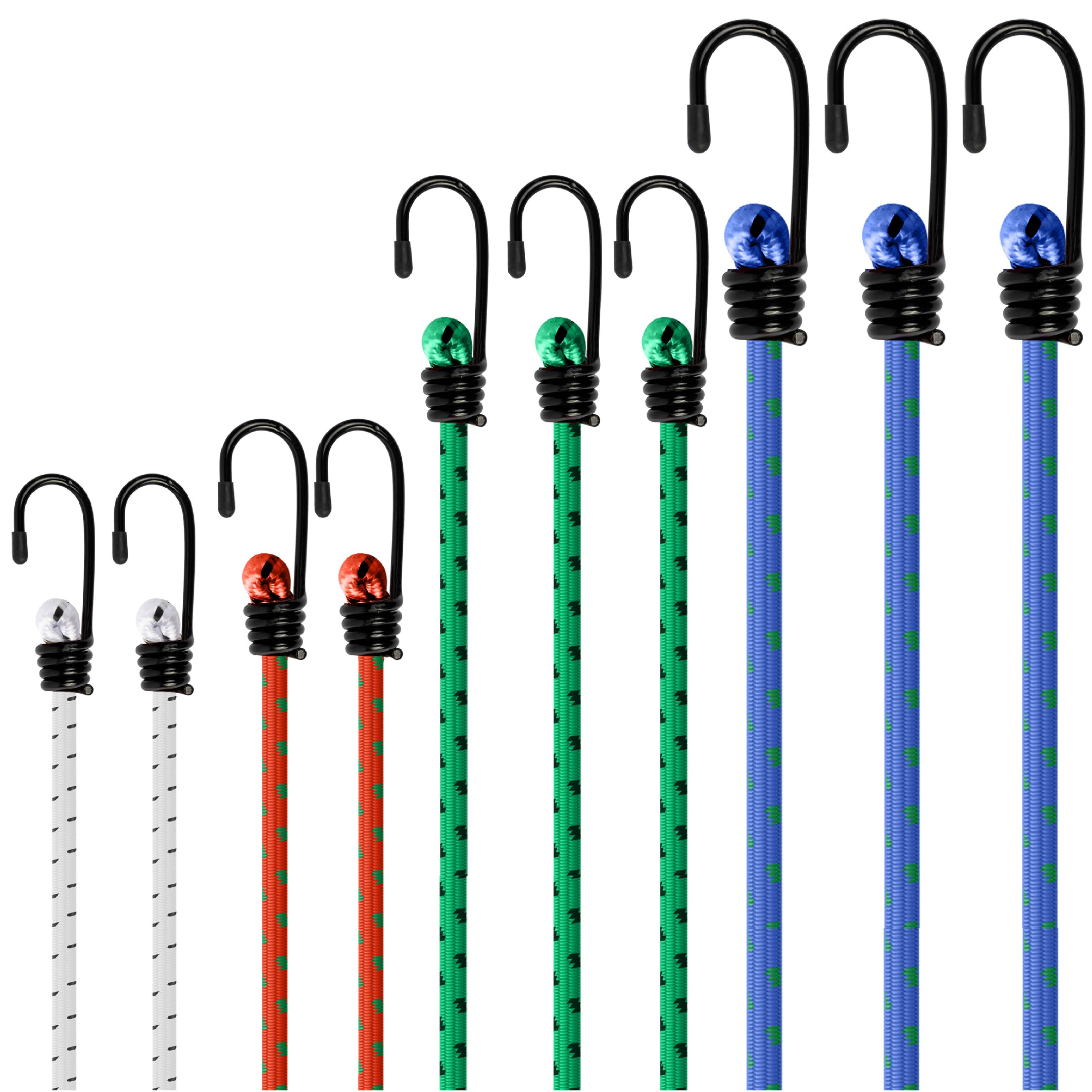 BLOSTM ELASTIC BUNGEE CORDS PACK OF 10