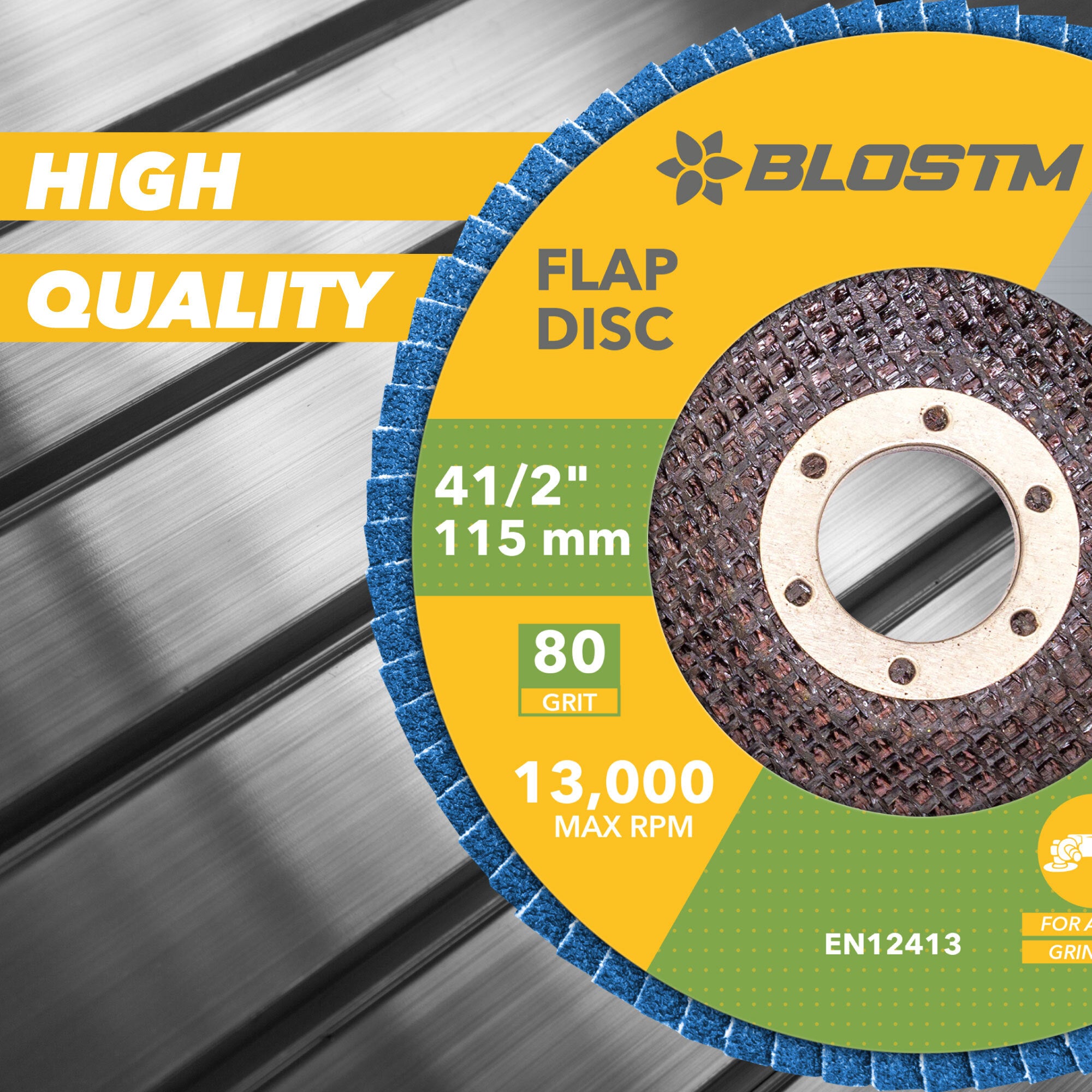 BLOSTM FLAP DISCS - PACK OF 10