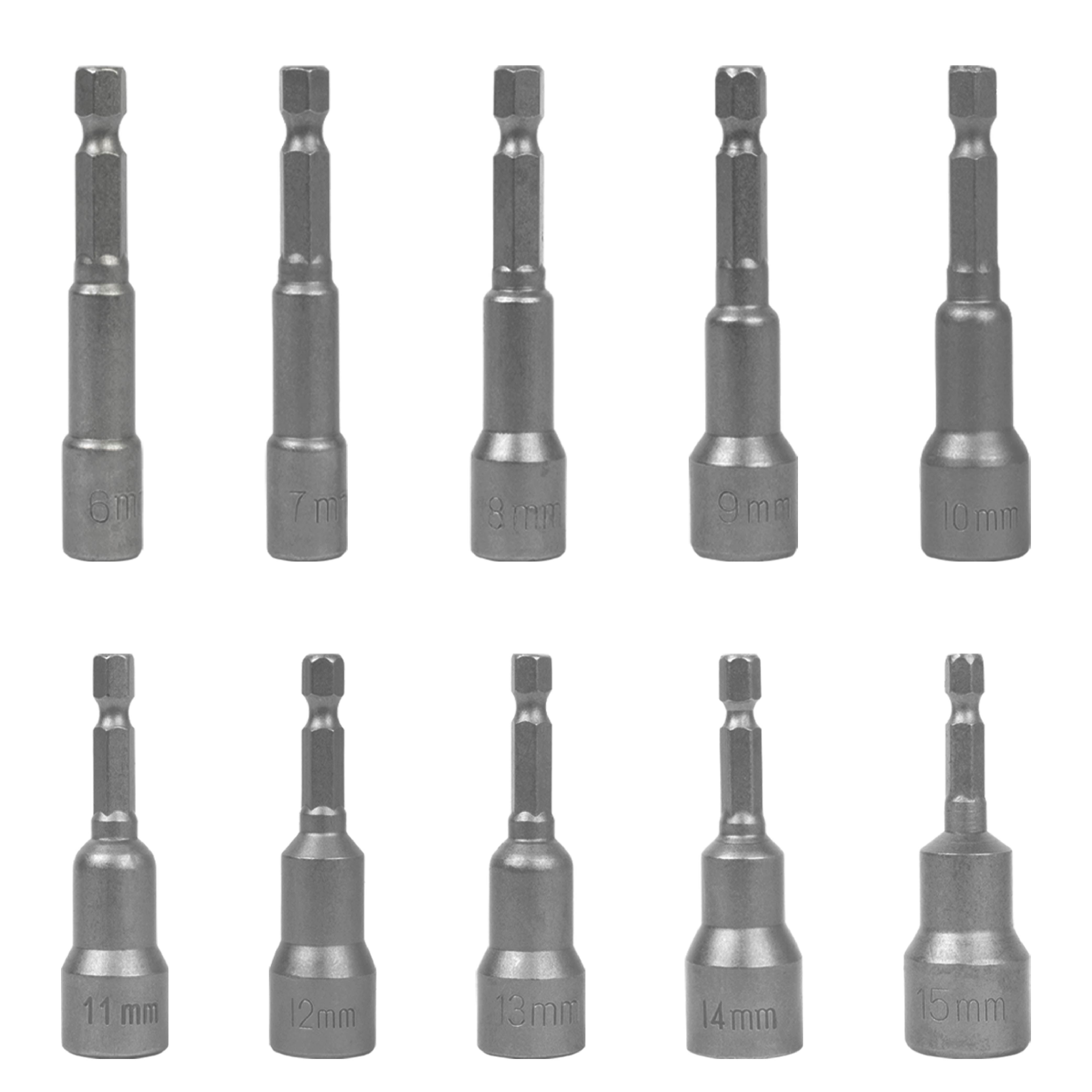 BLOSTM MAGNETIC NUT DRIVERS - 10 PACK