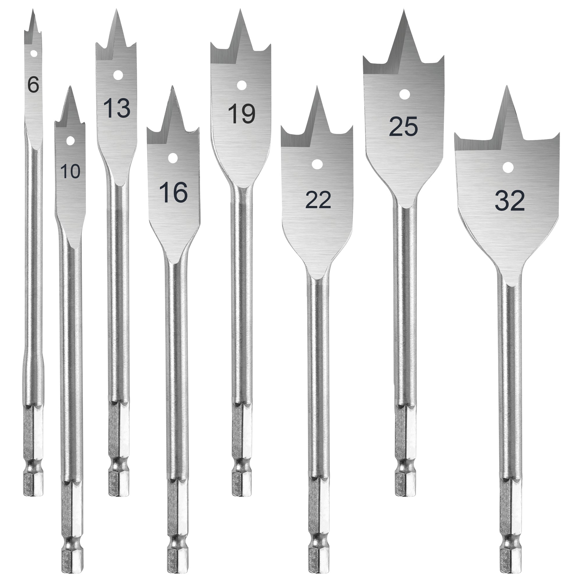 BLOSTM SPADE DRILL BIT SET - 8 PIECE