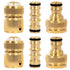BLOSTM BRASS GARDEN HOSE CONNECTORS 6 PACK