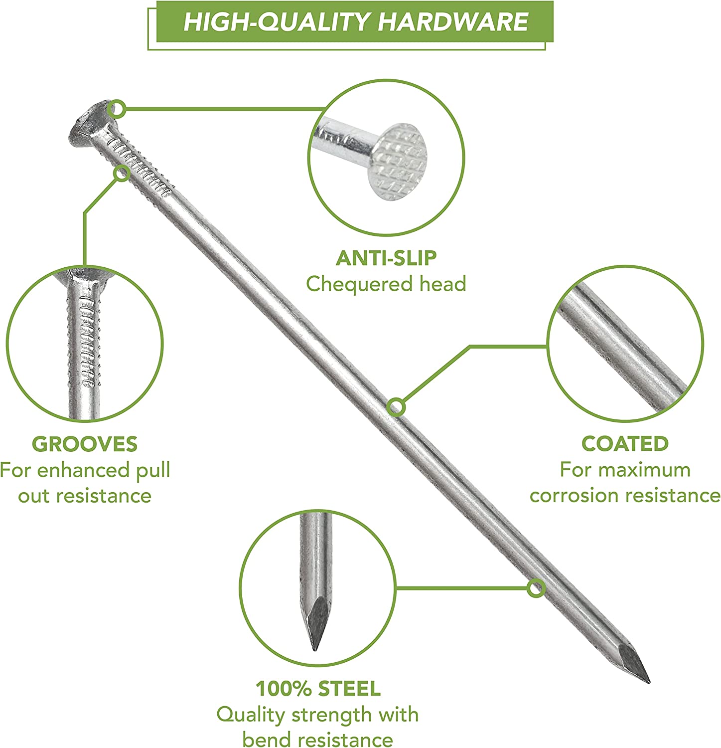 BLOSTM NAIL & PIN ASSORTMENT - 975 PIECES