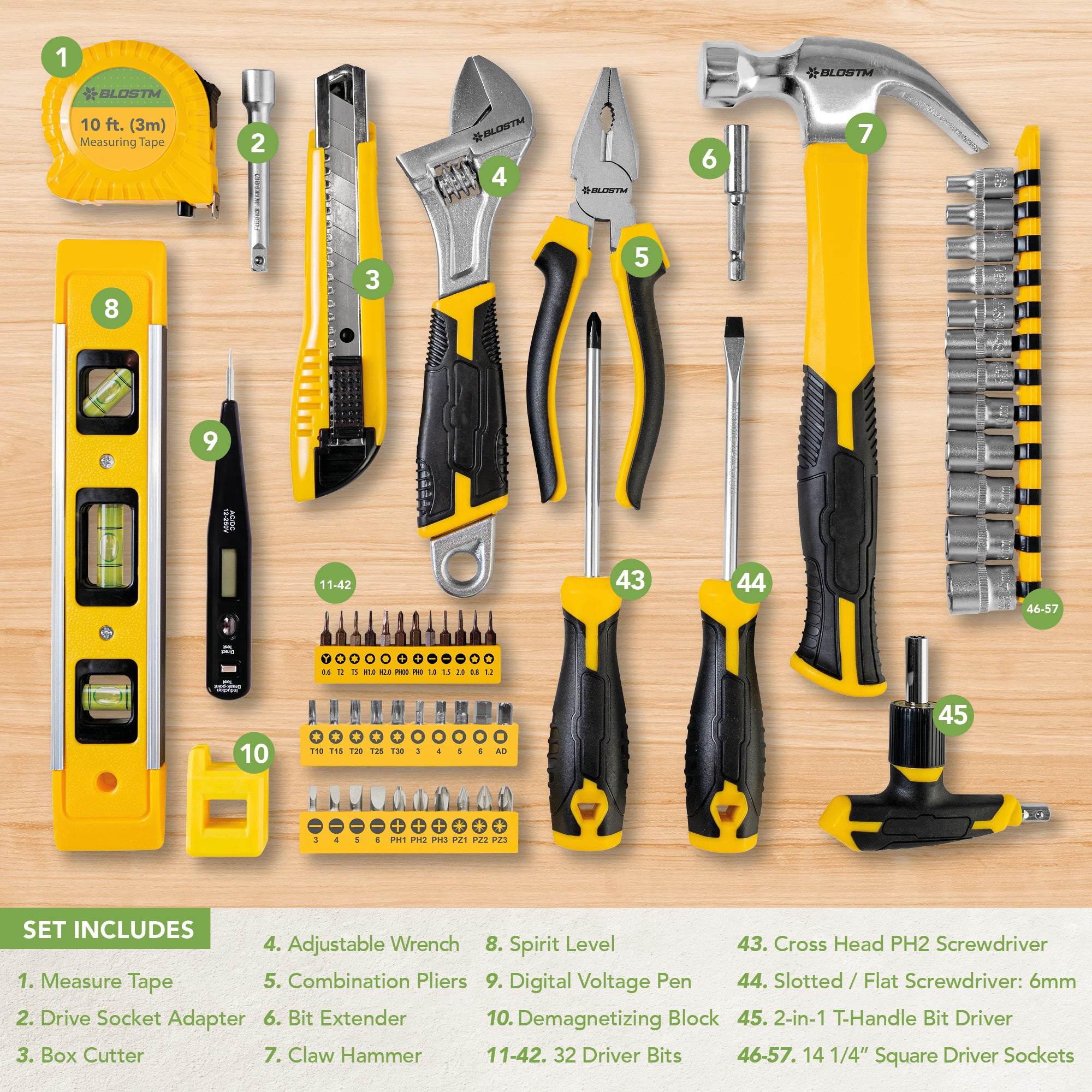 BLOSTM TOOL KIT 57 PIECE