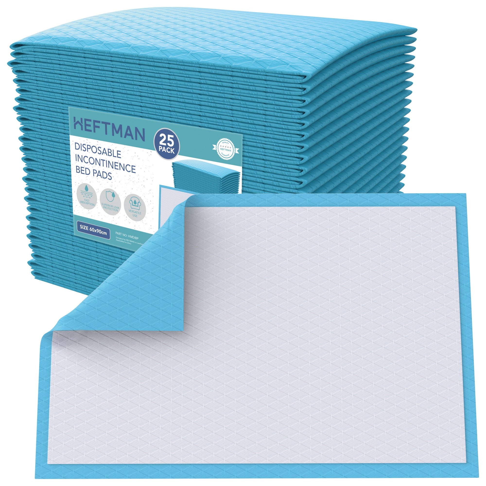 HEFTMAN DISPOSABLE INCONTINENCE BED PADS