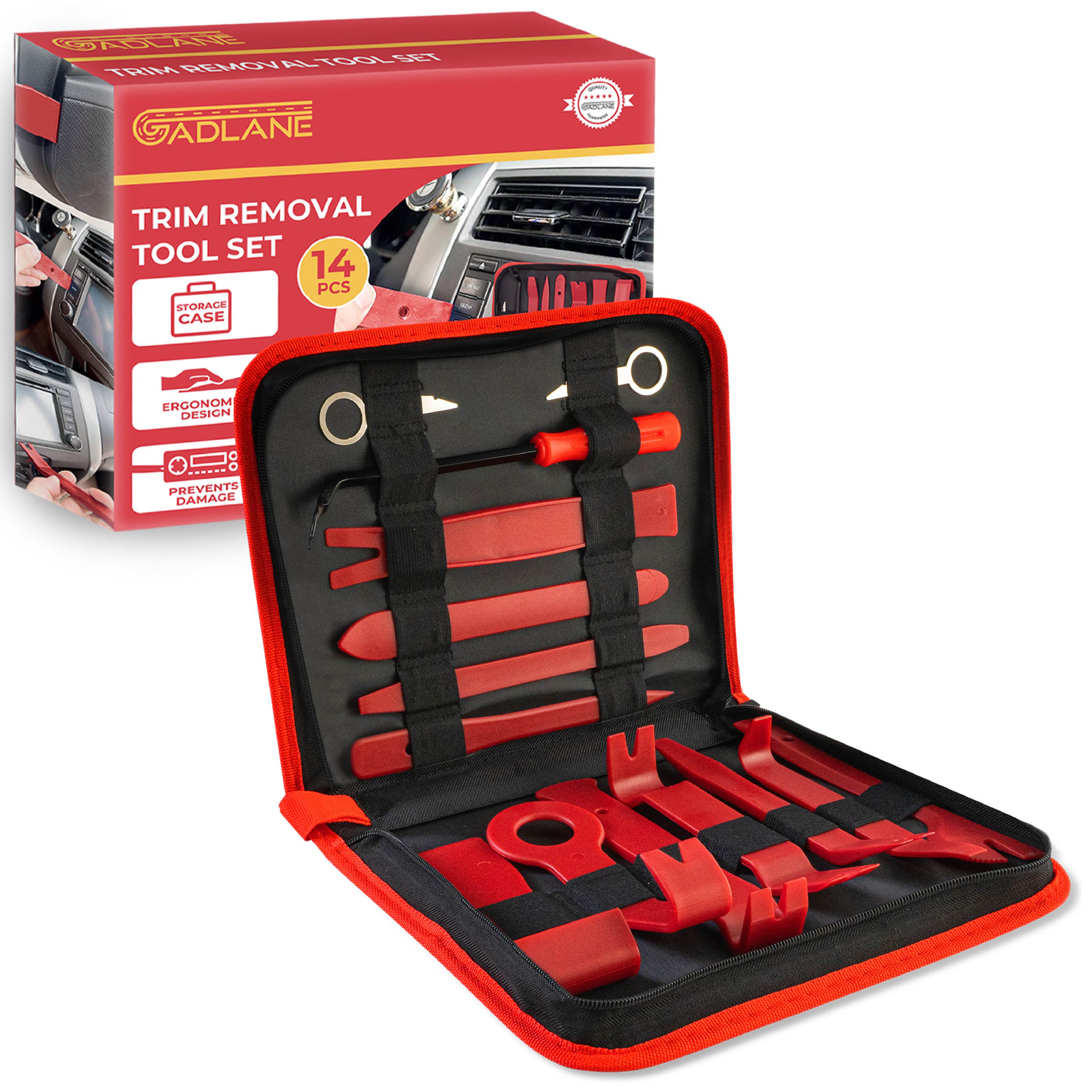 GADLANE 14 PIECE CAR TRIM REMOVAL TOOL KIT