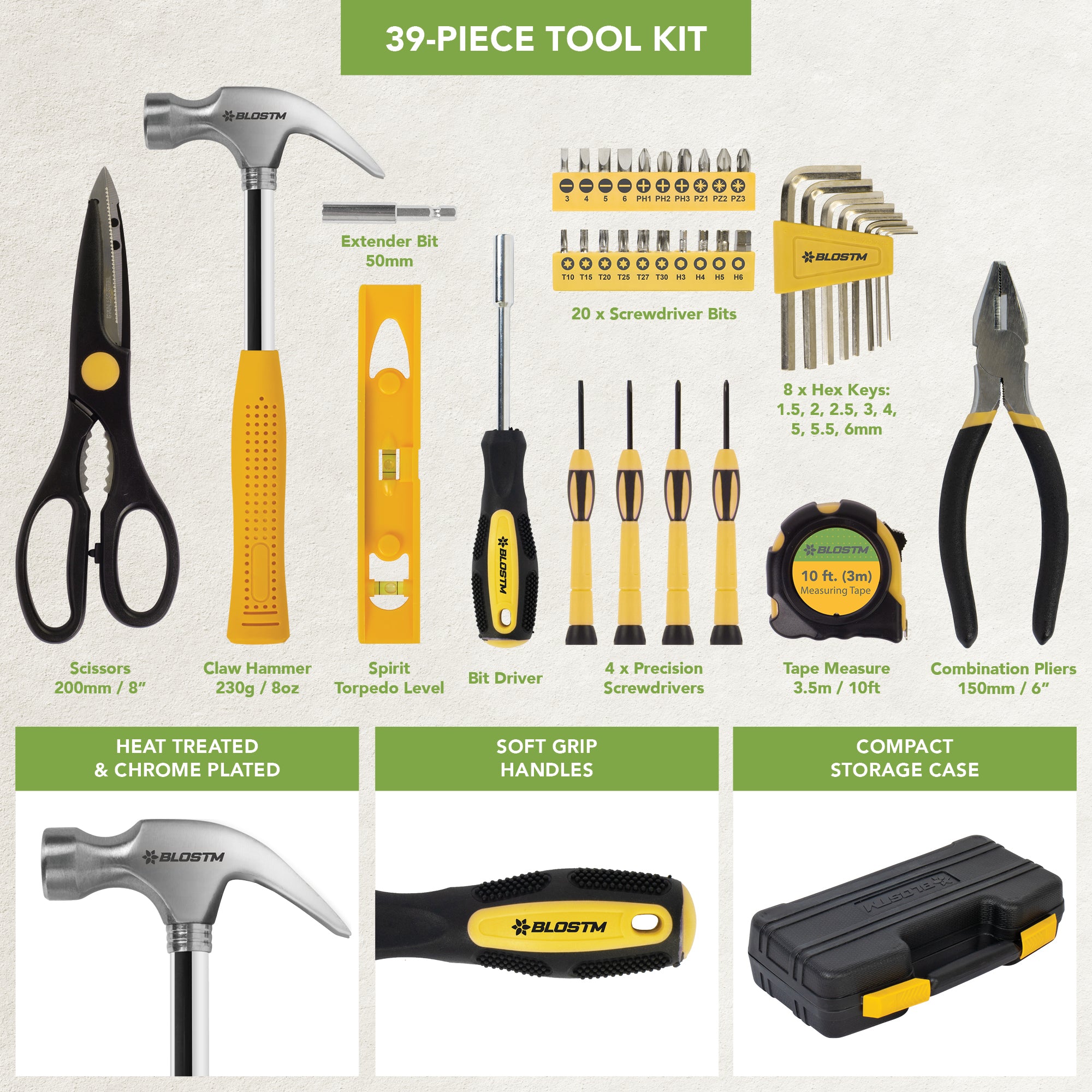 BLOSTM TOOL KIT 39 PIECE