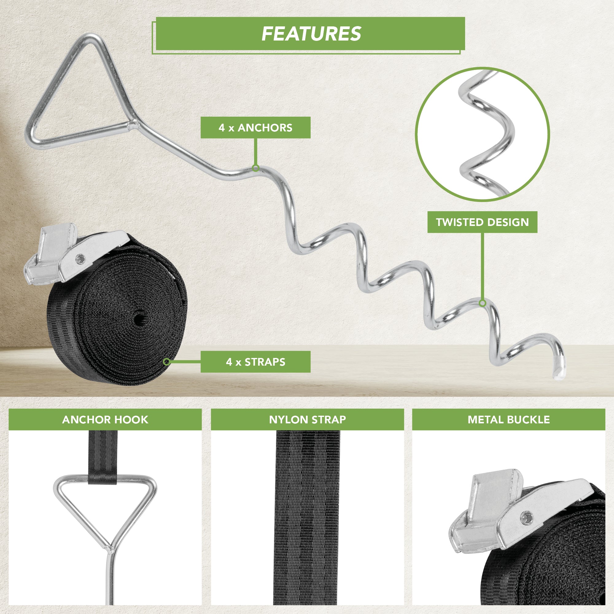 BLOSTM TRAMPOLINE ANCHOR KIT