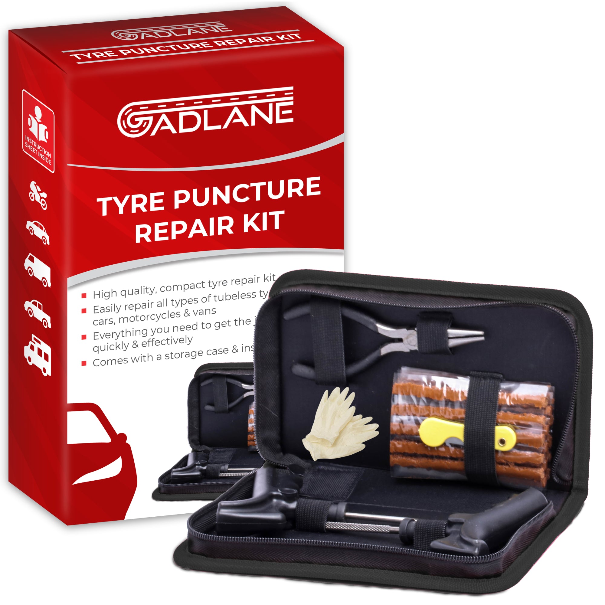 GADLANE TYRE PUNCTURE REPAIR KIT